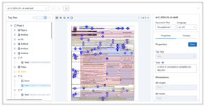 Form displaying the tag tree and the reading order